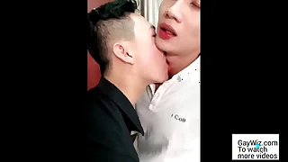 Two slim Asian twinks enjoy their prankish sex&period; GayWiz&period;com